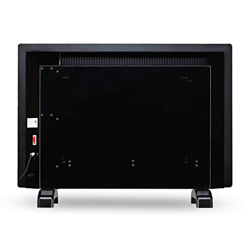 Homeleader Electric Panel Heater, 1500 Watt Space Heater with Remote Control and LED Touch Button, Free Standing Room Heater, GH-15F (Black) - Thumbnail 2