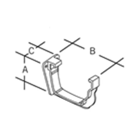 Marley Classic External Fascia Bracket Rck51 Brown For Ogee Style 116 X 