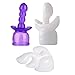 Massager Attachments, Massager Accessories Accessory Attachment Silicone- Three Different Styles (Purple+2 White)
