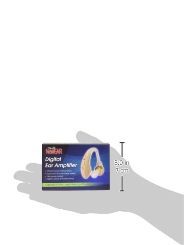 Digital Hearing Amplifier by NewEAR VHP-220. 500hr Battery Life, Modern Design, Doctor and Audiologist designed “ FDA Approved “