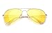 ✔︎Yellow, Night Vision Sunglasses, Gold metal frame, Jake Pauls Yellars, Yellow/Lemon lenses for both men and women
