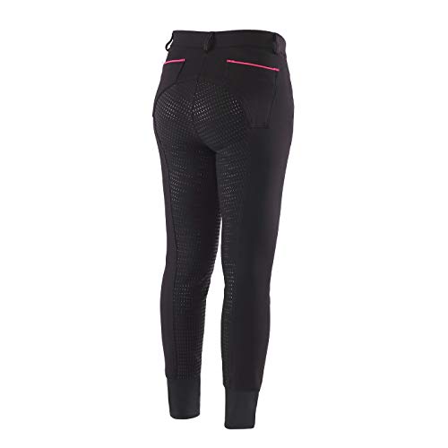 image for HR Farm Women's Performance Full Seat Silicone Grip Breeches (Black, 3