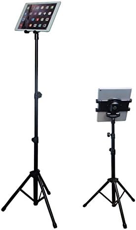 Floor Tablet Holder, Tripod Mount Stand for 6.5 to 7.75 inch Wide Kindle/iPad/iPad Mini/Samsung Galaxy Tab, 360° Rotatable, Height Adjustable, Portable with a Carrying Bag Included, 1 Year Warranty