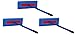 SNOBRUM - Snow Remover for Cars and Trucks - 28 to 63 Inch Automotive Snow Brush with Foam Head and 4 Piece Handle - Made in The USA, Push-Broom Design - No-Scratch Snow Removal - 3 Pack