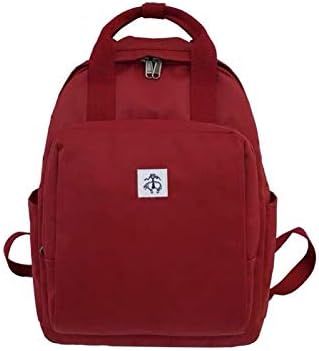 赤 レトロ バックパック 学生バッグ 韓国版 Sen Ins いよいよ人気ブランド Ulzzang