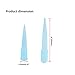 Bluesky 500 Pcs 1000UL Laboratory Lab Blue Transparent Plastic 1ml Liquid Pipette Pipettor Tips (Blue Transparent)