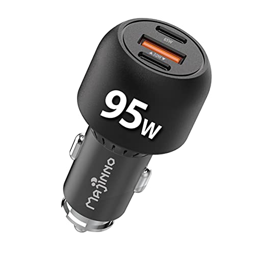 MAJINNO USB C Car Charger Fast Charge pd PPS 95w for iPhone Laptop 65w