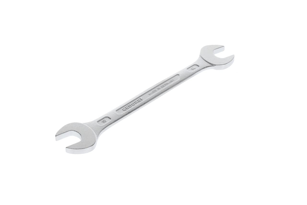 Gedore 6-14X15 14 x 15 mm D3110 Double Open Ended Spanner - Silver