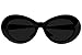 Black Clout Goggles by GT Essentials | Bold Retro Oval Mod Thick Frame Sunglasses
