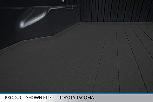 SMARTLINER Truck Bed Rugged Rubber Liner Mat for Toyota Tacoma 2005-2021 with 5 ft Long Bed