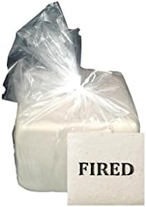 Aurora Pottery - Best Mix With Sand Clay (High-Fire) - Cone 10 - Fires to a "Off-White" in Oxidation and "Gray/White" in Reduction with Smooth Texture (5 Pounds)