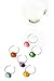 True Swirl Glass Wine Charms, Pack of 6