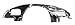 Chrome Bellhousing Front Tin Beetle 70 and Later, Compatible with Dune Buggy