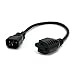 1ft Standard Computer Power Adapter Cord (IEC 60320 C14 Male to NEMA 5-15R Female) - 10A - Black - Wall Power to PDU, Monitor & Computer AC Power Cable (PAC100)