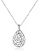 Sterling Silver Bali Filigree Teardrop Necklace, 18