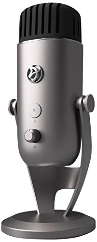 ArozziColonna Professional USB Condenser Microphone for PC, Mac, Gaming, Recording, Streaming, Podcasting on PC, Desktop Mic with Multi Pick-up Patterns - Silver
