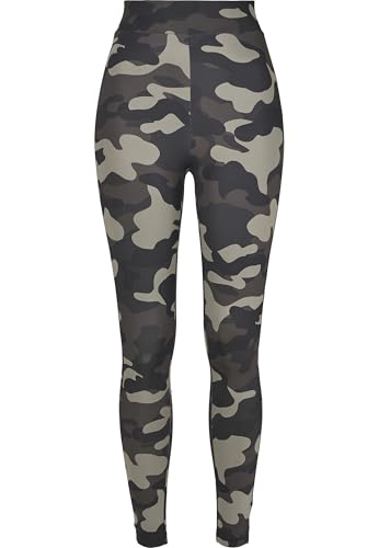 Urban Classics Leggings Ladies High Waist Tech Hose Pantalon, Dark Camo, M Femme