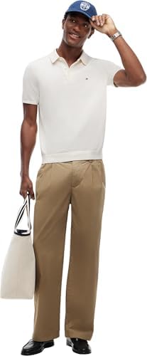Polo de Manga Corta Hombre Essential Cotton Knitted Dick, Marfil (Ivory Petal), XL