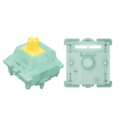 Goldenrod Yellow Pro Switches for MX Mechanical Keyboard,5-pin Linear/55gf/pre lubed/SMD LED Switches(108Pcs)
