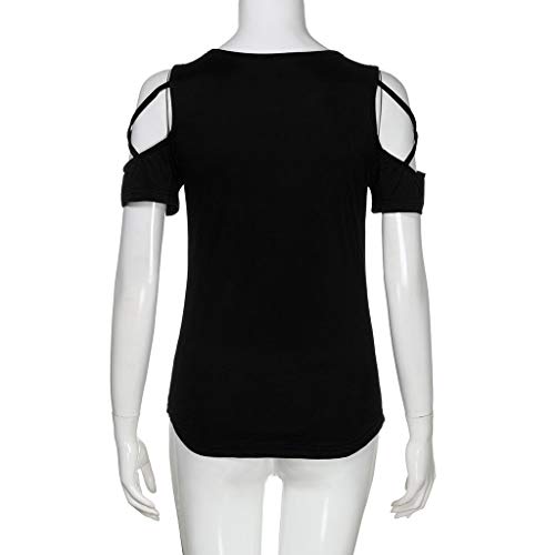 2 Strappy+Shoulder+T+Shirt+Blouses+Sunflower