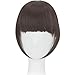 2Pcs Clip in Bangs Hair Extensions Thick Full Neat Bangs Fringe Hair Extension 8″ One Piece Clip on Front Bangs Hairpiecethumb 4