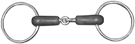 JHL Pro-Steel Rubber Covered Loose Ring Jointed Snaffle