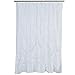 Amazon Basics Pinched Pleat Bathroom Shower Curtain - White, 72 Inch