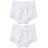 Oops! Undies Waterproof Bamboo Underwear White Training Pants 2 Pack (Ages 3-4 Fits 16