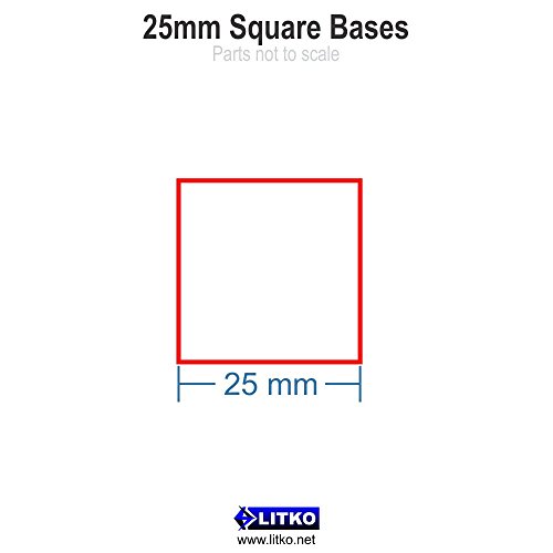 1.5mm Clear Miniature Bases, Square 25mm (25)