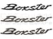 BOXSTER Badge. Porsche 986 / 987 (Black BOXSTER Badge)
