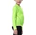 LANBAOSI Boys&Girls Long Sleeve Compression Soccer Practice T-Shirt Green