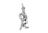 Corinna-Maria 925 Sterling Silver Hockey Player Charm