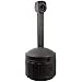 JUSTRITE 26800D Smokers Cease-Fire Receptacle, Deco Black