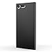 SLEO Sony Xperia X Compact Case - Rubberized Hard PC Back Case Cover for Sony Xperia X Compact Phone - Black