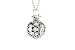 Essential Oil Necklace Diffuser Jewelry with 2 Reusable Lava Stone - Antique Style Silver Locket Pendant, 24 Inch Chain