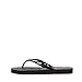 Michael Kors Jet Set Rubber Flip Flops Black Size 7 MK Womens