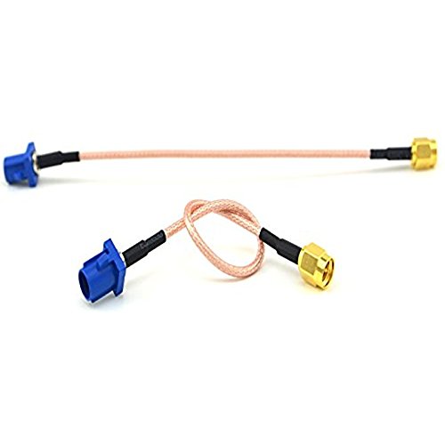 2x Fakra C Adapter Plug to SMA Male GPS Antenna Fakra Extension Cable RG316 15CM Pigtail for VW for Seat for Benz for ford ships from USA