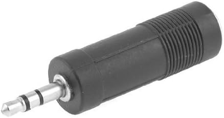Fox Micro 6mm Female to 3.5mm Male Audio AV Connector Stereo Cable Adapter Jack Plug-(Pack of 3)-FM