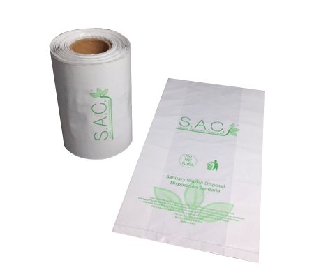 S.A.C. Sanitary napkin disposal bag and dispenser starter set (white) - Thumbnail 6