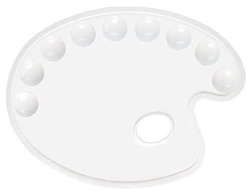 Alvin, Heritage Arts, CW185, Oval Plastic Artist Paint Palette 11.75 x 8.5 inches