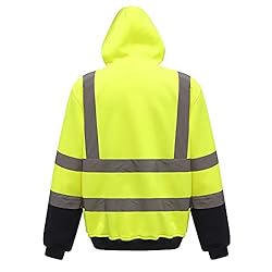 wefeyuv Safety Reflective ANSI Class 3 Hooded