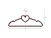 Anqi Clothes Velvet Hangers Heart Shaped Slim, Sturdy with Steel Swivel Chrome Hooks-Set of 30