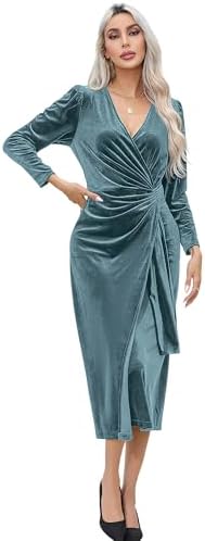 Calvin Klein Velvet Bar Dress Malachite 2 at Amazon Women's Clothing store