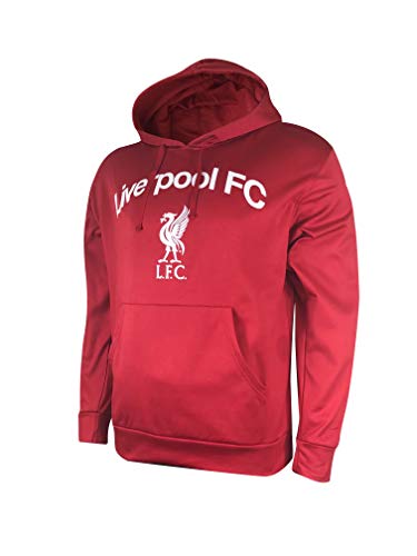 Icon Sports Liverpool FC Official Licensed Pullover Hoodie (Youth Small) Red