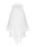 WonderfulDress Beautiful Floral Crown with Long Veil