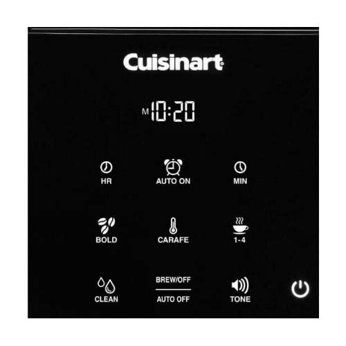 Cuisinart DCC-T20 14-Cup Programmable Coffeemaker Touchscreen, Black