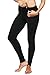 90 Degree By Reflex Squat Proof High Rise Ankle Length Leggings with Back Zipper and Side Pockets (M, Black Hypertek)