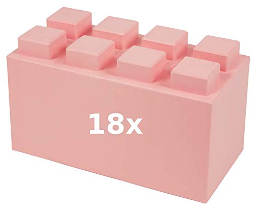 Everblock starter set 2: 18 large stones (L/W/H) approx. 30/15/15 cm) Colour: Pink