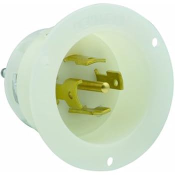 Leviton 20 Amp Locking Plug - Industrial Grade Wetguard Yellow L21-20P