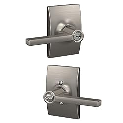 Schlage F51A LAT 619 CEN Latitude Door Lever with
